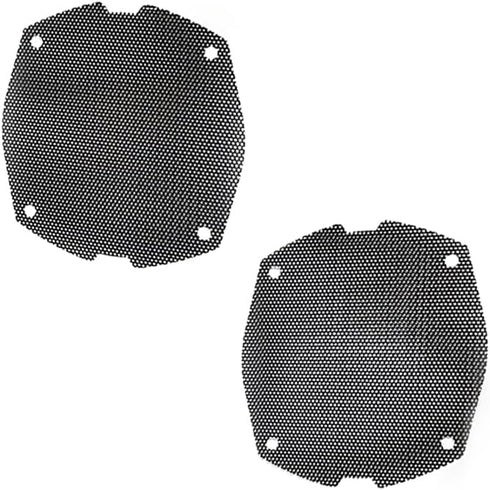 Replacement Front Mesh Speaker Grill Cover Panels for 1996-2013 Harley Davidson Touring, Electra Glide, Street Glide -