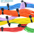 100pcs Heavy Duty Cable Zip Ties, 8 Inch Premium Plastic Wire Ties with 50 Pounds Tensile Strength, Black