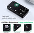cooidea 3.5mm 1 3 3 1 3.5mm 3 Stereo Audio Switcher Support in Out or in Out with Audio Cable, Ports AUX Audio Speaker