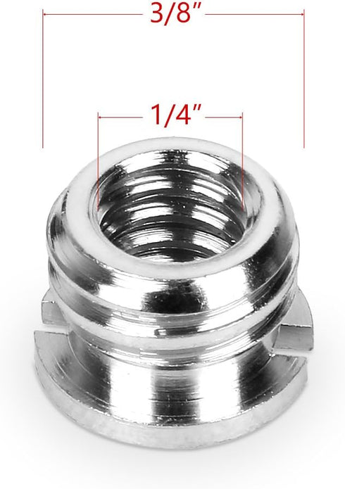 3 Pieces 1/4" 3/8" Tripod Screw Converter Adapter for DSLR Camera, Tripod, Shoulder Rig, Lighting Equipment, Camera