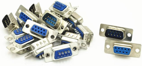 XJSXZC Computer DB Male Female Solder Type Adapter, D-SUB Connector, 10 Pairs