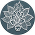 PopSockets Swappable PopGrip Floral Lace Flower Mandala White on Pacific Blue