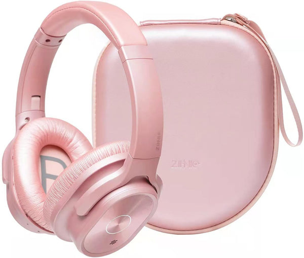 ZIHNIC Active Noise Cancelling Headphones, 40H Playtime Wireless Bluetooth Headset with Deep Bass Hi-Fi Stereo Sound,