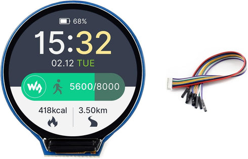 waveshare 1.28inch Round LCD Display Module 240240 Resolution 65K RGB LCD HAT for