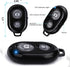 Wireless Camera Shutter Remote Control for Smart Phones, Compatible with iOS/Android (1 Pink + 1 Blue)