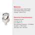 10 Pack 50 Ohm BNC Male Crimp Connector for RG58/RG142/RG400/LMR195/KSR195/3D-FB Cable