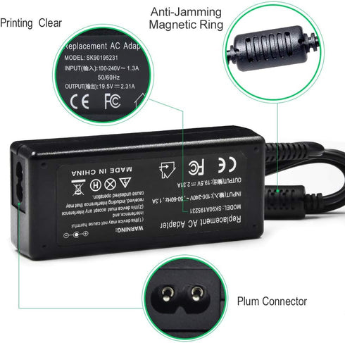 45W Laptop Charger for HP 14 inch Laptop 14-DK 14-DQ 14-DF 14-DH 14-DS Series, Power Adapter 14-DF0023CL