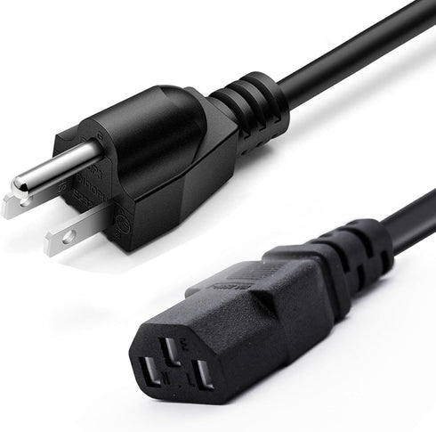 YCWZZH Universal 3 Prong AC Power Cord Replacement for Horizon Fitness Treadmills Ellipticals,