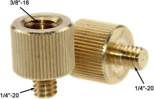 CAMVATE Tripod Thread Reducer Adapter 3/8" -16 Female to 1/4"-20 Male (2 Pieces) - 1233