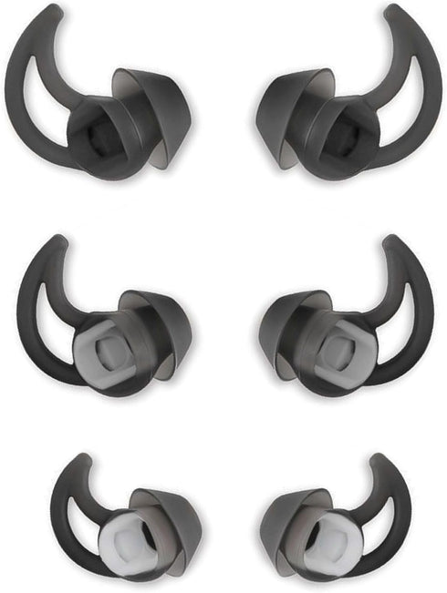 Silicone Replacement Earbud Tips, Compatible with Bose QC20 QC20i SoundSport, 3 Pairs Earbud Rubber Tips