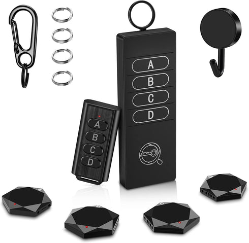 Key Finder Locator, ELECPOW Remote Control Item Tracker with 85DB Loud Beeping Sound, 164ft Range, 2 Transmitter & 4