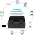 Tissting 5 11.3x13x17cm/4.4x5.1x6.7in) Wooden Charging Station for Multiple Devices - Port USB Desktop Organizer