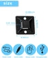 3/4" Zip Tie Mounts, 120PCS Self Adhesive Cable Tie Mounts for Cable Management Indoor Outdoor (Black)