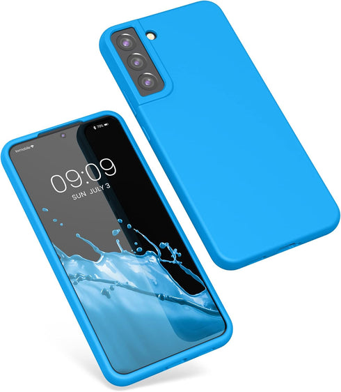 kwmobile Case for Samsung Galaxy S22 Plus - TPU Silicone Phone Cover with Soft Finish in Radiant Blue