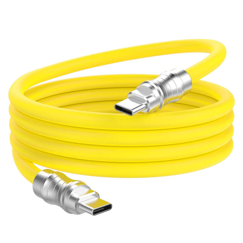 USB C to USB C Silicone Cable 1.6FT, Ultra Flexible Type C 100W Fast Charging for Phones, Tablets, Laptops