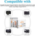 NB-6L NB-6LH Battery & 3 Slots LED Display Charger for Canon PowerShot D10 D20 ELPH 500 HS S90 S95 S120 SD Series & SX