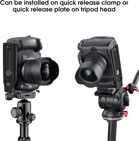 DSLR Camera L Bracket, Vertical Horizontal Switching Tripod Quick Release Plate for Canon, Nikon, Sony, DJI Osmo, Zhiyun