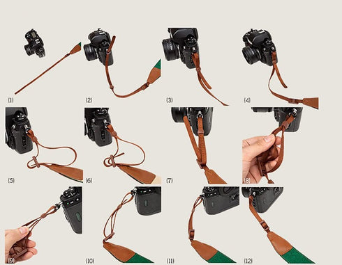 DOROM Universal Adjustable Slim Shoulder Sling Neck Strap for All Camera DSLR SLR (Black)