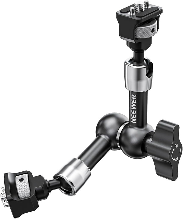 NEEWER 7" Articulating Magic Arm with 360° Ball Heads for ARRI, Camera Monitor Mount with 1/4" Screws