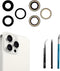 3pcs/Set Camera Lens Replacement for iPhone 15 Pro 6.1 inch Rear Glass with Pre-Installed Adhesive + Repair Tool Kit,