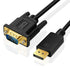 SHULIANCABLE DisplayPort to VGA Cable, DP to VGA 1080P Cable, DP Male to