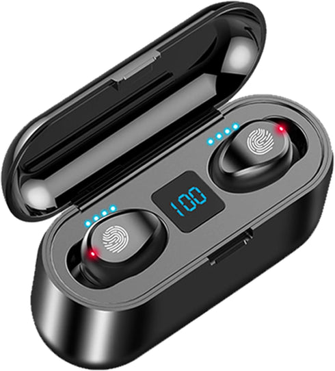 True Wireless Earbuds, 2024 Bluetooth 5.3 Headphones, Waterproof Touch Control, Built-in Mic, IP7 Waterproof