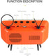 UnnFiko Wireless Bluetooth Speakers Retro TV Style Stand Holder, Universal for Samsung iPhone 14/13/12 Pro Max