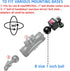 iMESTOU Action Camera Riding Mount with 360° Adjustable 1" Ball Head for GoPro Motion Cameras