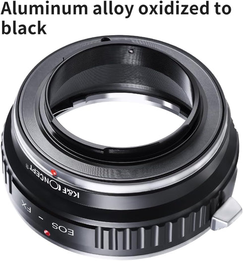 K&F CONCEPT X-Pro1 Lens Mount Adapter EOS EF/EFS Lens to Fuji FX Mount X Camera X-Series Mirrorless Cameras