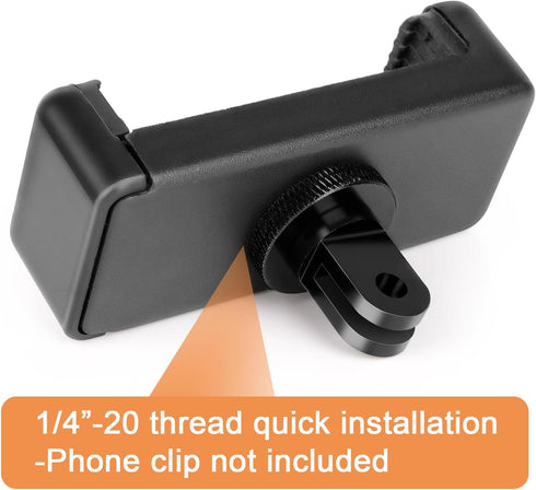 Tripod Mount Adapter for GoPro, 1/4”-20 Tripod Mount for Insta 360/Gopro Hero/Sony Action Cameras