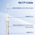 XRDS-RF 25ft SDI Cable, Flexible 3G/6G HD-SDI 75 Ohm RG179 Extension with Heavy Duty BNC Connectors