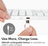 Macally Bluetooth Number Pad for Laptop, Rechargeable Wireless Numeric Keypad, Slim 35 Key Wireless Number Pad for Data