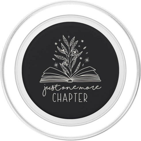 PopSockets PopGrip for MagSafe - Just One More Chapter Floral Book Lover Reading Design