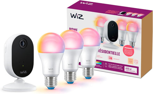 WiZ Connected WiZ Home Monitoring Starter Kit Includes Indoor Security Camera, 1080p HD Video