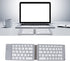 PUSOKEI Foldable Keyboard, Portable BT3.0 Fast Typing Silent Mini Keyboard with 120mAh Battery