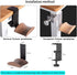 Walnut Headset Holder with Solid Metal, Adjustable Design for All Headphone Sizes - Compatible Headphone Hanger.