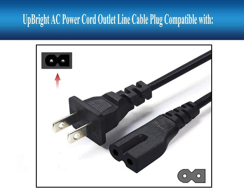 Jizlan 1 Pc Black Power Cable Cord for Insignia LED TV, Home Audio Accessories
