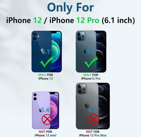 FNTCASE for iPhone 12 Phone Case: for iPhone 12 Pro Phone Case Military Grade Drop Proof Rugged Protective Cover with Kickstand | Matte Textured Shockproof TPU Hybrid Bumper Cases 6.1 inch - Orange