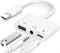 USB C to USB Adapter for Headphones, 3 in 1 USB-C Fast Charging Adapter, Super Speed Data Transfer, 60W Charging
