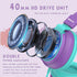 Headphone Kids Volume Limited 85/96dB, Wired Over-Ear/On-Ear Foldable Headset with Inline Cable Aux 3.5mm Cord Mic for