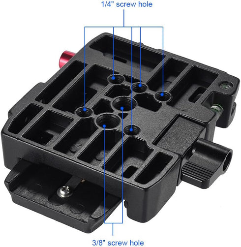 Andoer Quick Release Plate for Camera Tripod, Compatible with Manfrotto 501 500Ah 701HDV 503HDV Q5 Head