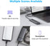 M.2 NVMe SATA SSD Enclosure Adapter, Tool-Free USB 3.2 Gen2 10Gbps External NVMe to USB PCI-E SATA