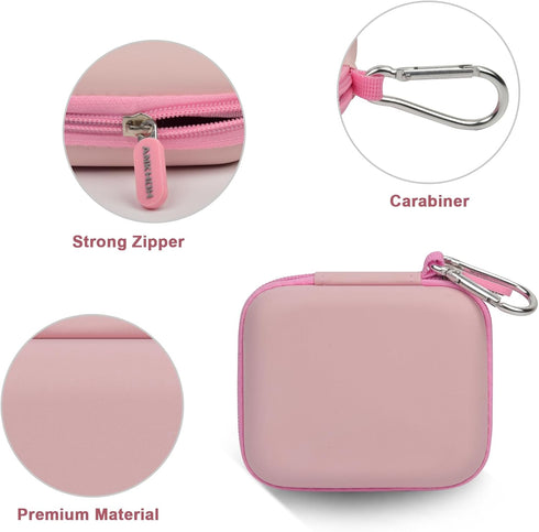 Case Compatiable with Clutch - Pro Portable Charger for iPhone Power Bank Travel Holder Storage for Battery Pack, USB Charging Cable and More Accessories(Box Only) Pink