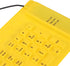 Foldable Silicone Keyboard, 108 Keys Waterproof Rollup USB Wired Keyboard for PC, Laptop, Notebook (Yellow)