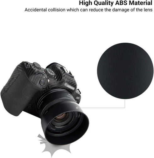 Lens Hood for Canon RF 50mm F1.8 STM on EOS R6 R5 RP, Reversible Shade Replace Canon ES-65B, Compatible with 43mm