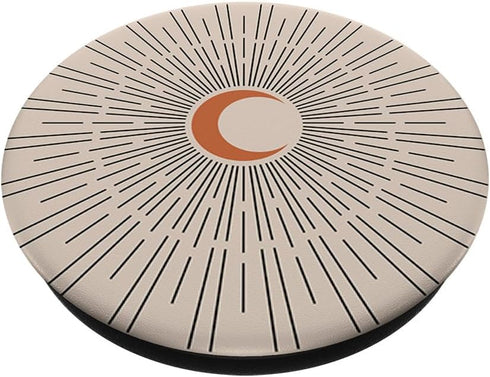 Minimal Boho Aesthetic PopSockets Standard PopGrip - Shining Crescent Moon