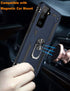 IKAZZ Galaxy S21 Case, Military Grade Shockproof Heavy Duty Protective Cover with Magnetic Kickstand, Blue