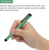 MECCANIXITY 10pcs Green Stylus Pens for Touch Screens, Universal Capacitive Pencil Sensitivity for Phone Tablet Devices