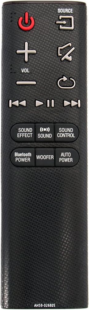 New Replacement Remote Control AH59-02692E - Compatible with Samsung Soundbar Models HW-JM6000C, HW-J55, and more