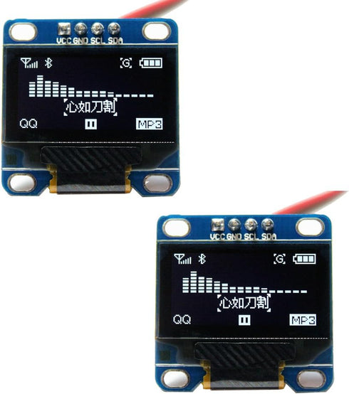 DIYmall 0.96" OLED Module I2C IIC Serial 128x64 LCD LED White Light SSD1306